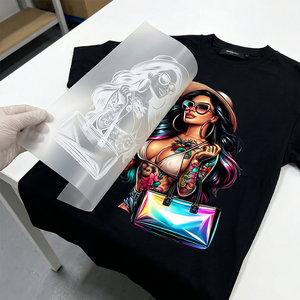 สติกเกอร์ลายการ์ตูนแบบซักได้สำหรับเสื้อผ้าและสิ่งทอ พิมพ์ลายด้วยความร้อน สีตามสั่ง คุณภาพสูง จำนวนมาก - Product Image 2