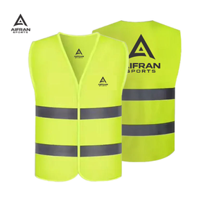 Chaleco de Seguridad de Alta Visibilidad AIFRAN, Malla Reflectante Transpirable, Ropa de Trabajo, Logotipo Personalizado, Chaleco de Alta Visibilidad para Voluntarios, Venta al Por Mayor - Product Image 3