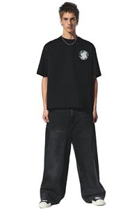 Top Trending 100% algodón ropa de verano camiseta suelta media manga larga ajuste cómodo marca personalizada impreso teñido Jersey - Product Image 3