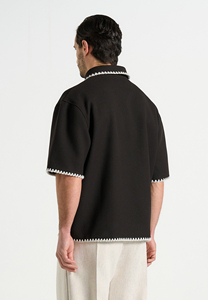 Polo pour homme, classique, manches courtes, col classique, pour l'été, les sports de plein air, le quotidien, bleu marine, décontracté, confortable - Product Image 4
