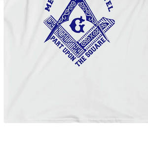 Camiseta de Algodón Suave con Logotipo de la Hermandad Masónica Personalizada para Hombre, Camiseta de Algodón Informal con Símbolo Masónico para Hombre, Venta al Por Mayor - Product Image 5