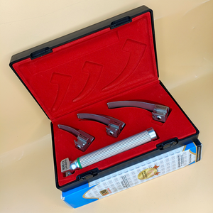 LAPA-733073-7-1 Laryngoscope integral Macintosh Fiber Optic 3 Blade 0-1-2 Set Child Handle Premium Quality Autoclavable Box Pack - Product Image 2