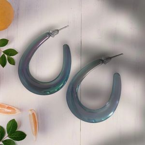 Natural Style Handmade Resin <b>Earrings</b> for Women, Unique Artistic Fashion <b>Earrings</b>, Lightweight Jewelry Accessories for Boutique - Product Image 3