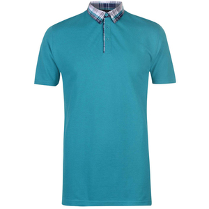 เสื้อเชิ้ตผ้าฝ้ายแขนสั้นติดกระดุมสำหรับผู้ชายผ้าถักระบายอากาศ - Product Image 2
