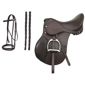 Selle de polo en cuir personnalisée de haute qualité, respirante et confortable, fabriquée en usine directe internationale, avec éléments en plastique solide pour chevaux - Product Image 6