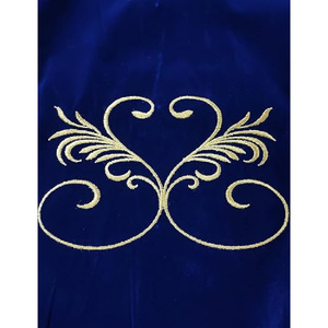Wholesale Custom <b>Men's</b> Royal Blue Velvet Steampunk Tailcoat Vintage Gothic Victorian Breathable Gold Embroidery Halloween <b>Dress</b> - Product Image 4