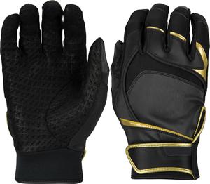 Hot Sale Premium Quality Customized Leather Baseball Batting Gloves <b>Hook</b> Loop Closure Non-Woven Fabric Superior Soft Grip Gloves - Product Image 2
