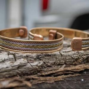 Pulsera de Cobre Sólido Hecha a Mano, Brazalete Ajustable de Cobre Puro para Hombres y Mujeres, Joyería Curativa, Regalo - Product Image 5