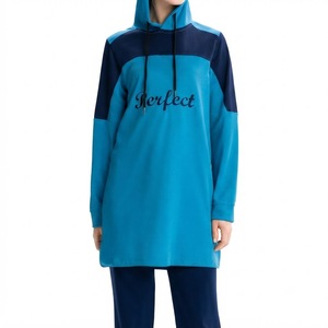 Women Modest Activewear Tracksuit Islamic Fitness Suit Long Sleeve Jogger Pants Breathable Casual Sportswear OEM Factory - Product Image 1