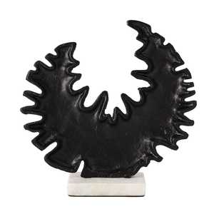 Modern Abstract Aluminum Sculpture <b>Figure</b> Artistic Handmade Eco-Friendly Jaffs Exports Tabletop Decor for Living Room 30.5cm - Product Image 4