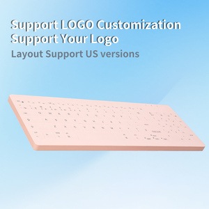 HengYu New 96-Key Silent Membrane Three-Mode Waterproof Wireless Portable <b>Keyboard</b> Type-C Interface No Backlight for All Pad - Product Image 5