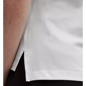 เสื้อโปโลแขนสั้นสีขาวสำหรับผู้หญิง สไตล์พรีปปี้ ผ้าอ็อกซ์ฟอร์ด ระบายอากาศได้ดี สีพื้น ความยาวปกติ - Product Image 6