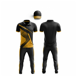 Service d'impression par sublimation pour uniformes de cricket |   Tenue complète d'équipe de cricket pour hommes, femmes et jeunes : polo et pantalon - Product Image 5