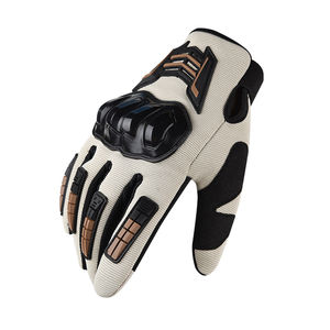 Guantes de Motociclismo Antideslizantes y Amortiguadores para Hombre, Medios Dedos, Poliéster, Carcasa Rígida, Estilo Caballero - Product Image 1