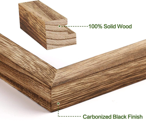 4x6 Solid Wood Eco-Friendly UV Printing Photo <b>Frames</b> <b>with</b> High Definition Glass for Tabletop & Wall <b>Mount</b> Display Pack 2 - Product Image 2