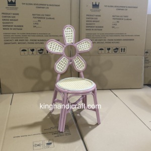 Chaise pour enfants en rotin tressé à la main, location pour événements de mariage bohème, fêtes d'anniversaire, décoration de photomaton - Product Image 3