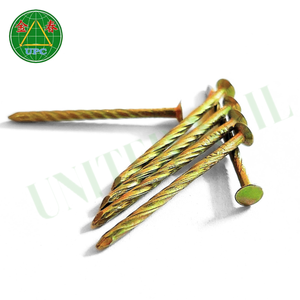 Offre Spéciale : Clous en Acier Plaqué Jaune de 1-3/8 Pouces avec Tige à Vis et Tête Quadrillée, Fabriqués au Vietnam - Product Image 4