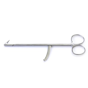 Tijeras Profesionales Potts Smith de 18 cm 125 °   Instrumento Quirúrgico Angulado de Acero Inoxidable Reutilizable para Cirugía Cardiovascular - Product Image 1