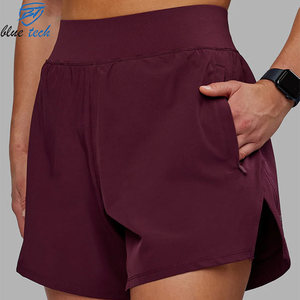 Women Gym Fitness Yoga Shorts High Waist Elastic Waist Seamless Breathable Activewear Solid Custom Logo Design Print - Product Image 5