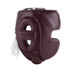 Casque de boxe de qualité supérieure en cuir PU bleu, protection du visage, fermeture à boucle réglable, unisexe, adulte, casque de sport - Product Image 6