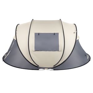 Tenda da Campeggio Pop-Up per 4 Persone, Impermeabile, Portatile, Facile da Montare, per Attività all'Aperto, Escursionismo, Pesca, Spiaggia, in Tessuto Oxford - Product Image 3