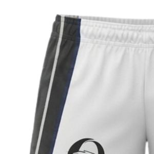 Pantalones Cortos de Netball Sublimados Blancos y Negros Unisex, Uniforme Deportivo de Poliéster, Ropa Deportiva Ligera con Paneles Laterales para Entrenamiento - Product Image 3