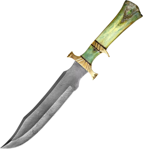 Handmade Hunting Knife with Leather Sheath Hand Forged Damascus Steel Fixed Blade Bowie Knife Fixed Blade Knives for Outdoor - Product Image 2