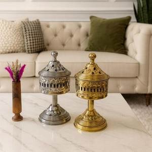 Luxury Handcrafted Brass Dry Fruit Jar with Airtight <b>Lid</b> <b>Decorative</b> Metal Storage Container for Home Kitchen - Product Image 4