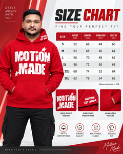 Men's <b>Red</b> Autumn Pullover <b>Hoodie</b> Star Graphic Heavyweight Polyester Fleece Regular Fit Streetwear Pocket 430g Custom OEM - Product Image 5