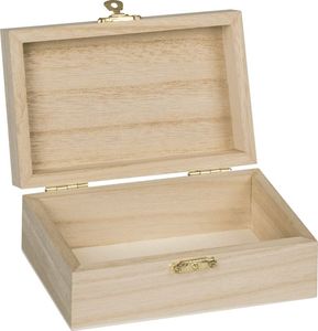 Caja de Regalo Rústica de Madera para Recuerdos y Objetos de Valor, Caja de Almacenamiento de Madera con Cierre Metálico, Capacidad de 1-3L, para Organizar Joyas - Product Image 3