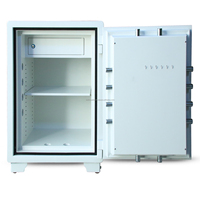 Premium Gewerblicher Safe WELKO US880 FE Weiß mit Schlüsselschloss 2mm Edelstahl-Konstruktion Diebstahlsicher & Feuerfest