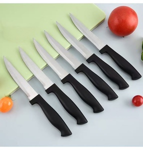Inventory 14-Piece Knife Set with Block Stainless Steel Chef Knives Scissors and Sharpening <b>Rod</b> Matte Finish Ergonomic Handle - Product Image 3