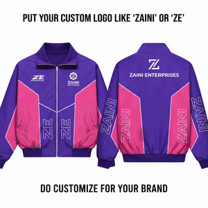 Veste coupe-vent en polyester 120 GSM de qualité supérieure, violet rose, imperméable, respirante, style streetwear pour homme, légère, pour l'hiver - Product Image 1