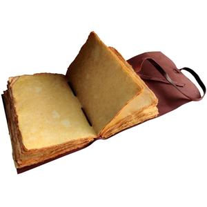 Cuaderno Artesanal CRAFT HACKLE con Tapa Dura de Cuero, Papel con Borde Rústico Libre de Ácidos y Químicos, 7x5 Pulgadas, Cosido a Mano - Product Image 2
