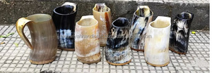 แก้วมักทำจากเขาวัวธรรมชาติสำหรับดื่มเบียร์ไวน์และปรับแต่งได้ตาม100% - Product Image 2