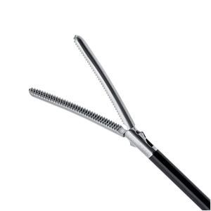 Pince chirurgicale laparoscopique manuelle courbée atraumatique 10 mm 45 cm en acier inoxydable pour interventions abdominales - Product Image 2