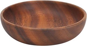 Tazón de Servir de Madera Natural Ecológico Hecho a Mano con Borde Natural, Diseño Minimalista, Apto para Lavavajillas, para Ensaladas, Bocadillos, Cocina y Comedor - Product Image 4