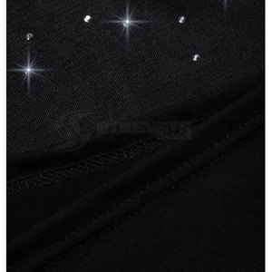<b>Rhinestone</b> T Shirts Lightweight Casual <b>Top</b> With Crystal Stone Work <b>Rhinestone</b> T Shirts Trendy Simple Design - Product Image 3
