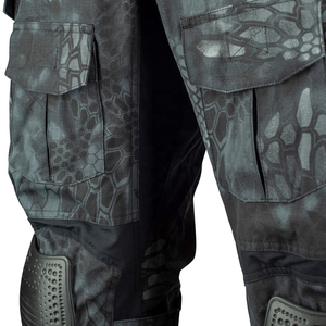 Pantalon de chasse tactique en velours côtelé camouflage pour homme, respirant, imperméable, résistant, robuste, coupe droite, pour activités de plein air - Product Image 6