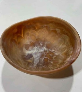 Tazón de Resina Ecológico de la Colección Hecha a Mano, Diseño de Mármol Rosa, Estilo Moderno y Lujoso para Cereales, Uso Doméstico - Product Image 5
