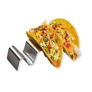 Support à tacos en métal de qualité supérieure avec embouts de protection - Support à tacos en treillis métallique en zigzag - Plateau à tacos pour coquilles dures ou molles - Gadgets de cuisine - Product Image 5