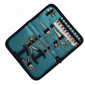 Kit d'outils professionnels avancés pour extensions capillaires en acier inoxydable – Pince à sertir les perles à 3 trous, outil de retrait de micro-liens, crochet à boucle - Product Image 6