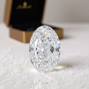 Diamant de laboratoire certifié IGI 14,1 carats VS2 ovale, diamants en vrac - Product Image 3