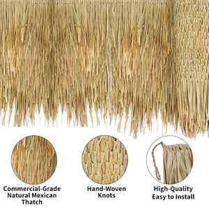 Wholesale Seagrass Roofing for Resort Hotel Outdoor Summer Decoration Eco Friendly Beach Hut Villa Shade Cover Waterproof Panel - Product Image 4