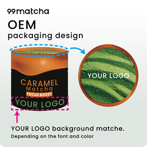 Organic Shizuoka Ceremonial Flavored Matcha Green <b>Tea</b> Non-Sugar Caramel Flavor Fresh Bulk Sachet <b>Box</b> Instant <b>Tea</b> Powder - Product Image 3