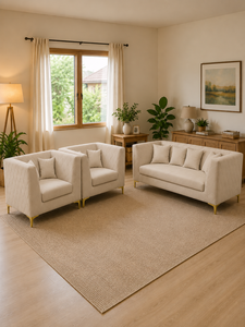 Sofá Moderno 211 PIRAMID Square 2-2-1, Conjunto de Sofá de Dos Plazas para Apartamento, Hotel, Sala de Estar, Tela Premium Personalizada, Ecológico, Minimalista - Product Image 5