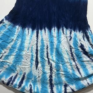 Blusa Moderna para Mujer, Estilo Boho, Sin Mangas, con Estampado Tie-Dye Azul y Cuello Redondo |   Vestido Casual Holgado con Corte Evase para Verano - Product Image 4