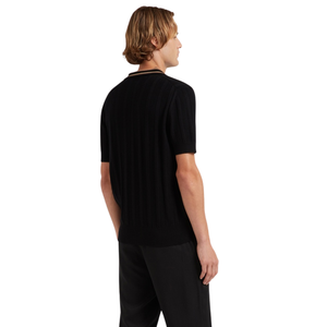 Polo de Punto Melia para Hombre, Manga Corta, Algodón Premium Texturizado, Corte Ajustado, Estilo Casual Elegante, Ropa de Verano Transpirable, Venta al Por Mayor - Product Image 3