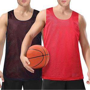 Men's Team Pack Numbers Reversible Basketball Jersey 100% Polyester Breathable Summer Plus Size Winter Black and White Practice - Product Image 3