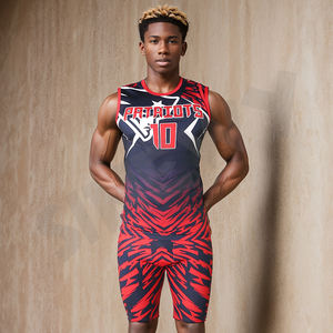 Ensemble de maillots de football américain par sublimation, 100 % polyester, uniformes respirants, anti-bactériens et à séchage rapide - Product Image 1